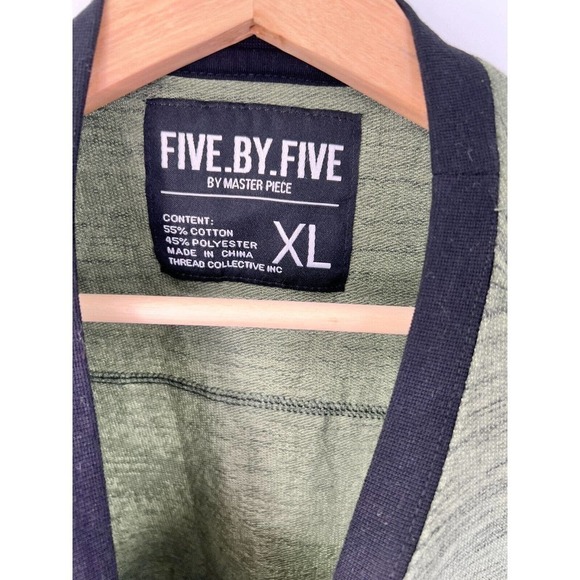 Five.By.Five by Master Piece T-Shirt Short Sleeves Heather Green Men's Size XL - Picture 3 of 5